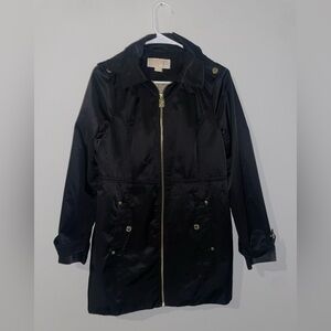 MICHAEL KORS HOODED All Weather COAT Women’s Black Size S
